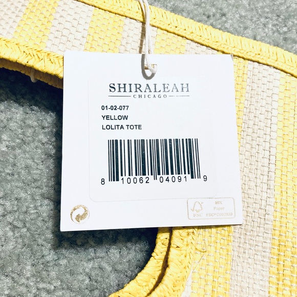 Shiraleah Lolita Striped Tote (Yellow) - Picture 4 of 5